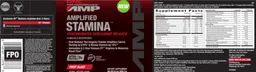 Label for Amplified Stamina Fruit Blast