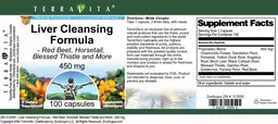 Label for Liver Cleansing Formula 450 mg