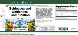 Label for Echinacea and Goldenseal Combination 450 mg