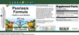 Label for Psoriasis Formula 450 mg