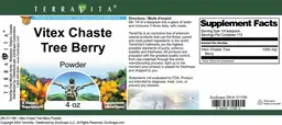 Label for Vitex Chaste Tree Berry Powder