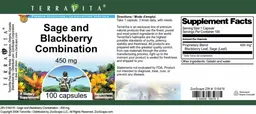 Label for Sage and Blackberry Combination 450 mg