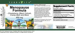 Label for Menopause Formula 450 mg