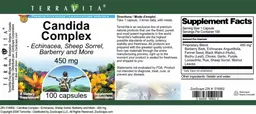 Label for Candida Complex 450 mg