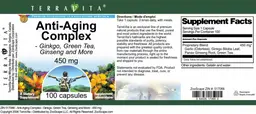 Label for Anti-Aging Complex 450 mg