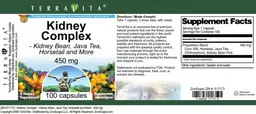 Label for Kidney Complex 450 mg