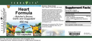 Label for Heart Formula 450 mg