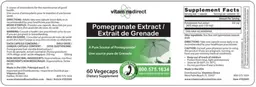 Label for Pomegranate Extract