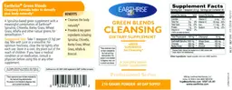Label for Green Blends Cleansing Powder