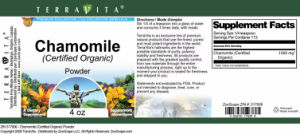 Chamomile (Certified Organic) Powder