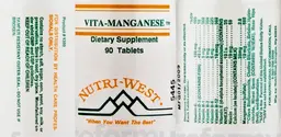 Label for Vita-Manganese