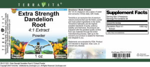 Extra Strength Dandelion Root 4:1 Extrac
