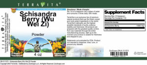 Schisandra Berry (Wu Wei Zi) Powder