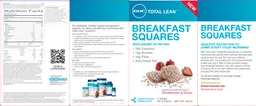 Label for Breakfast Squares Strawberries & Cream