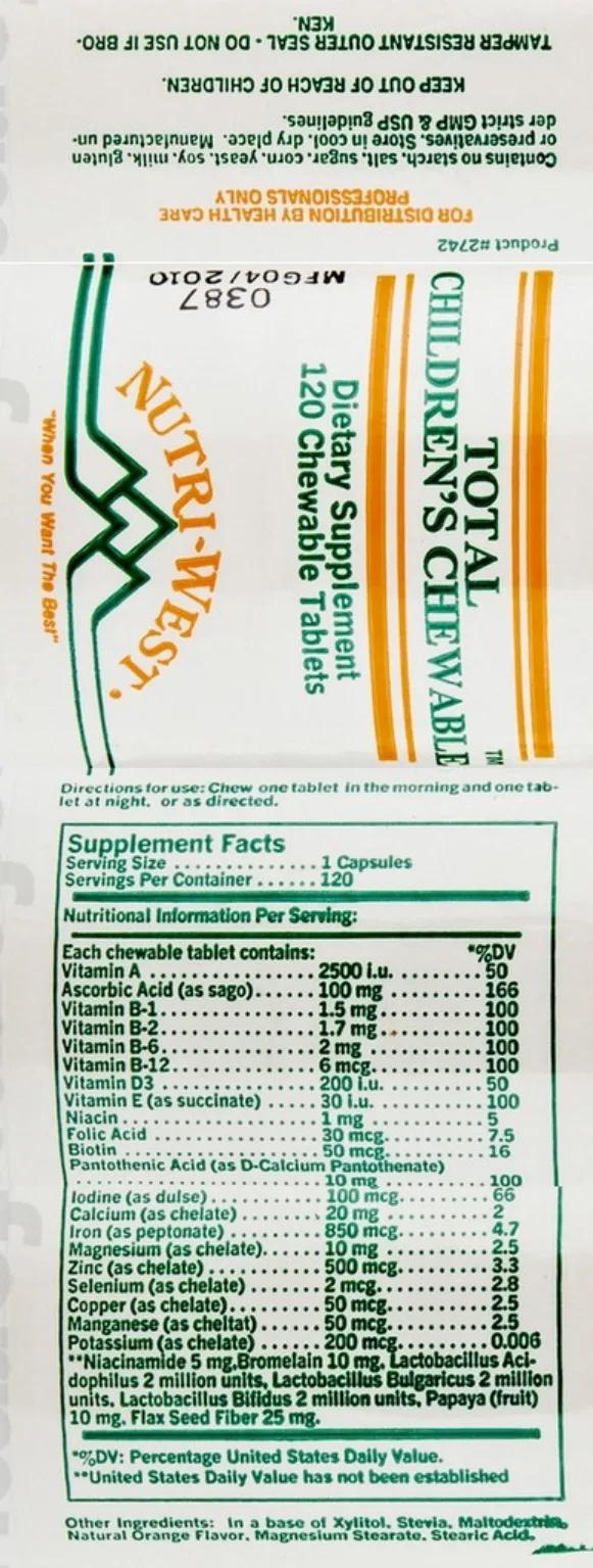 Label for Total Children's Chewable