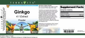 Ginkgo 4:1 Extract Powder