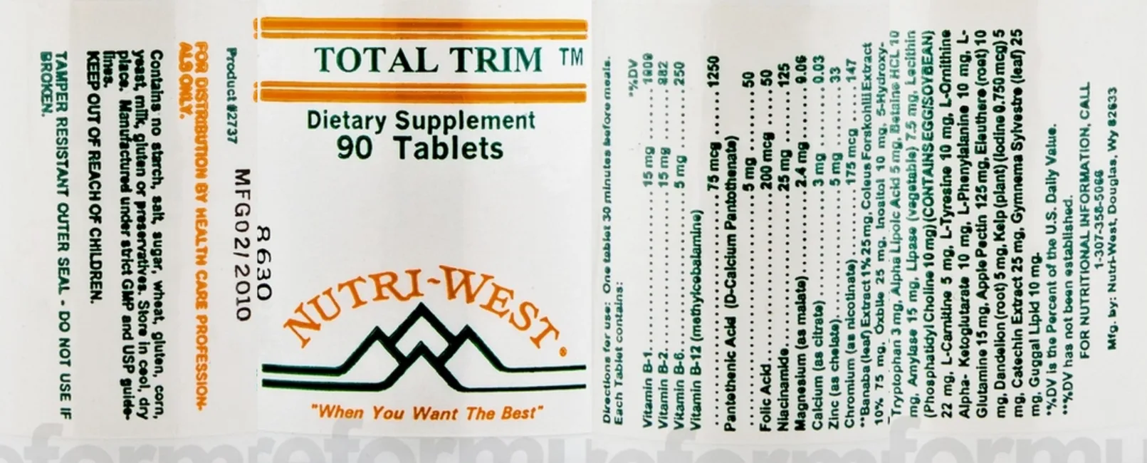 Label for Total Trim