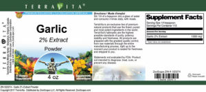 Garlic 2% Extract Powder