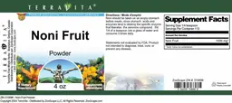 Label for Noni Fruit Powder