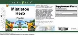Label for Mistletoe Herb Powder