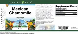 Label for Mexican Chamomile Powder