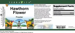 Label for Hawthorn Flower Powder
