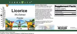 Label for Licorice 5% Extract Powder
