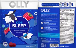 Label for Kids Sleep Razzberry