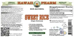 Label for Sweet Rice Non-Alcohol