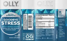 Label for Ultra Strength Goodbye Stress