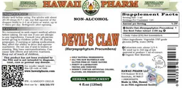 Label for Devil's Claw Non-Alcohol