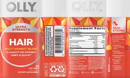 Label for Ultra Strength Hair