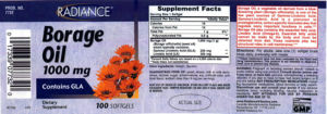 Borage Oil 1000 mg