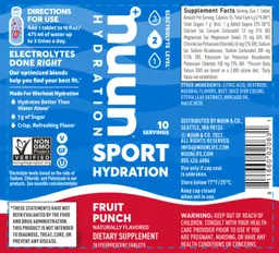 Label for Sport Fruit Punch