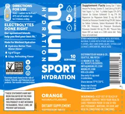 Label for Sport Orange
