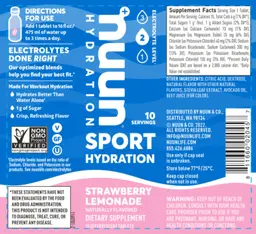 Label for Sport Strawberry Lemonade