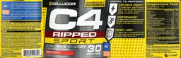 Label for C4 Ripped Sport Fruit Punch