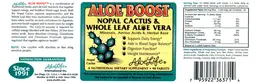 Label for Aloe Boost