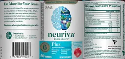 Label for Plus +Vitamins B6 & B12 Gummies Strawberry
