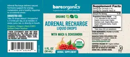 Label for Adrenal Recharge Liquid Drops