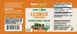 Label for Licorice Liquid Drops