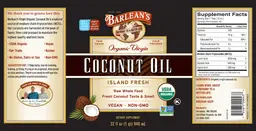 Label for Organic Virgin Coconut Oil