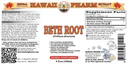 Label for Beth Root