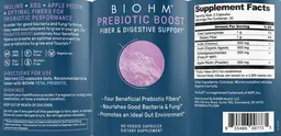Label for Prebiotic Boost