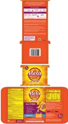 Label for 4-in-1 Fiber on-the-go! Orange Sugar-Free