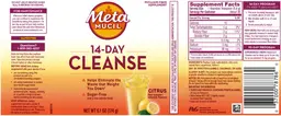 Label for 14-Day Cleanse Citrus