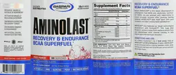 Label for AminoLast Fruit Punch