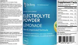 Label for Electrolyte Powder Lemonade