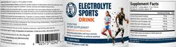 Label for Electrolyte Sports Drink Raspberry & Lemon Natural Flavor