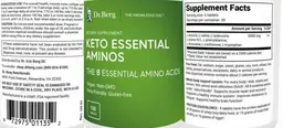 Label for Keto Essential Aminos